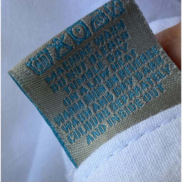 Boden Womens White Denim Trucker Jean Jacket Medium Classic Small Preppy 90s - Picture 5 of 7